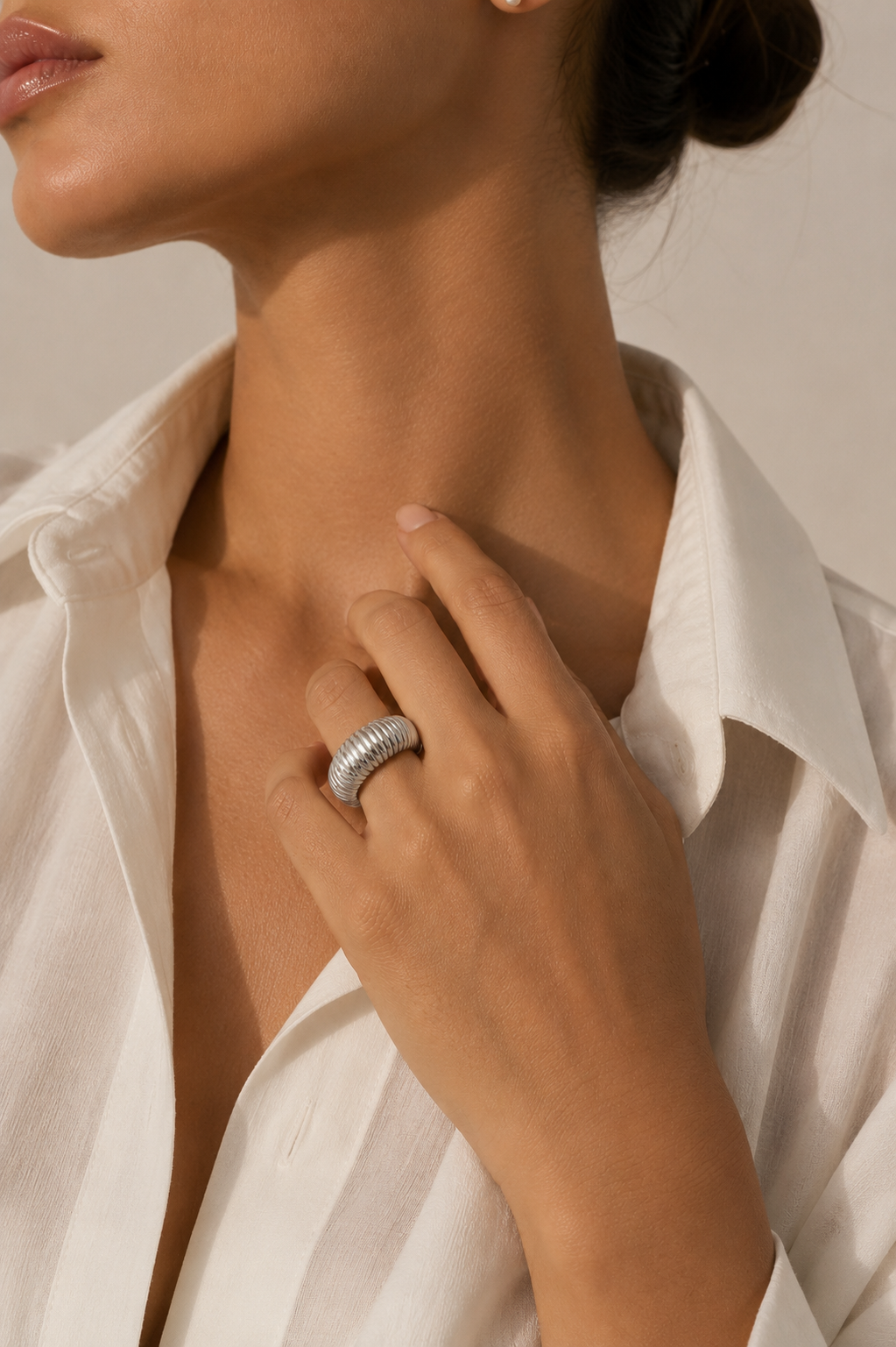 Valentina Ribbed Ring