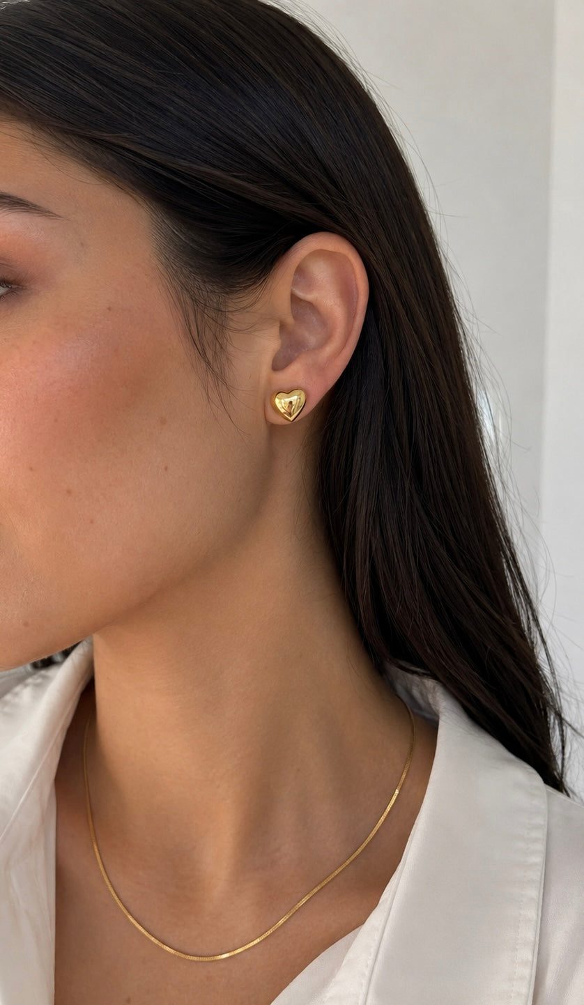 Sofia Heart Studs