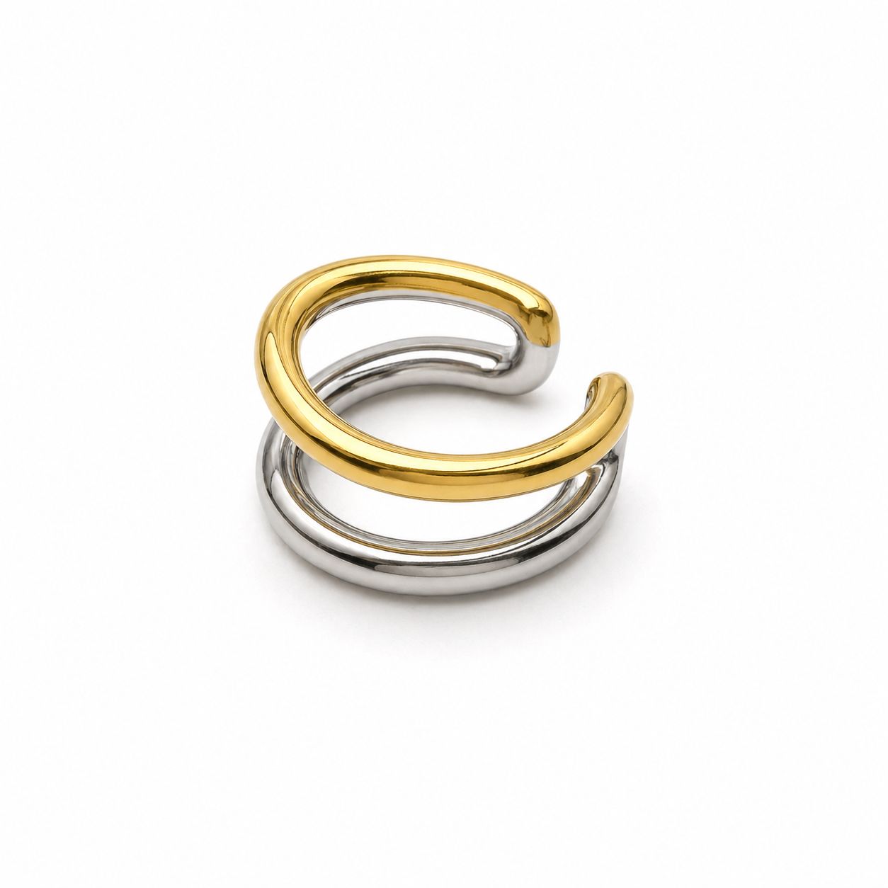 Varenna Duo Ear Cuff Two Tone