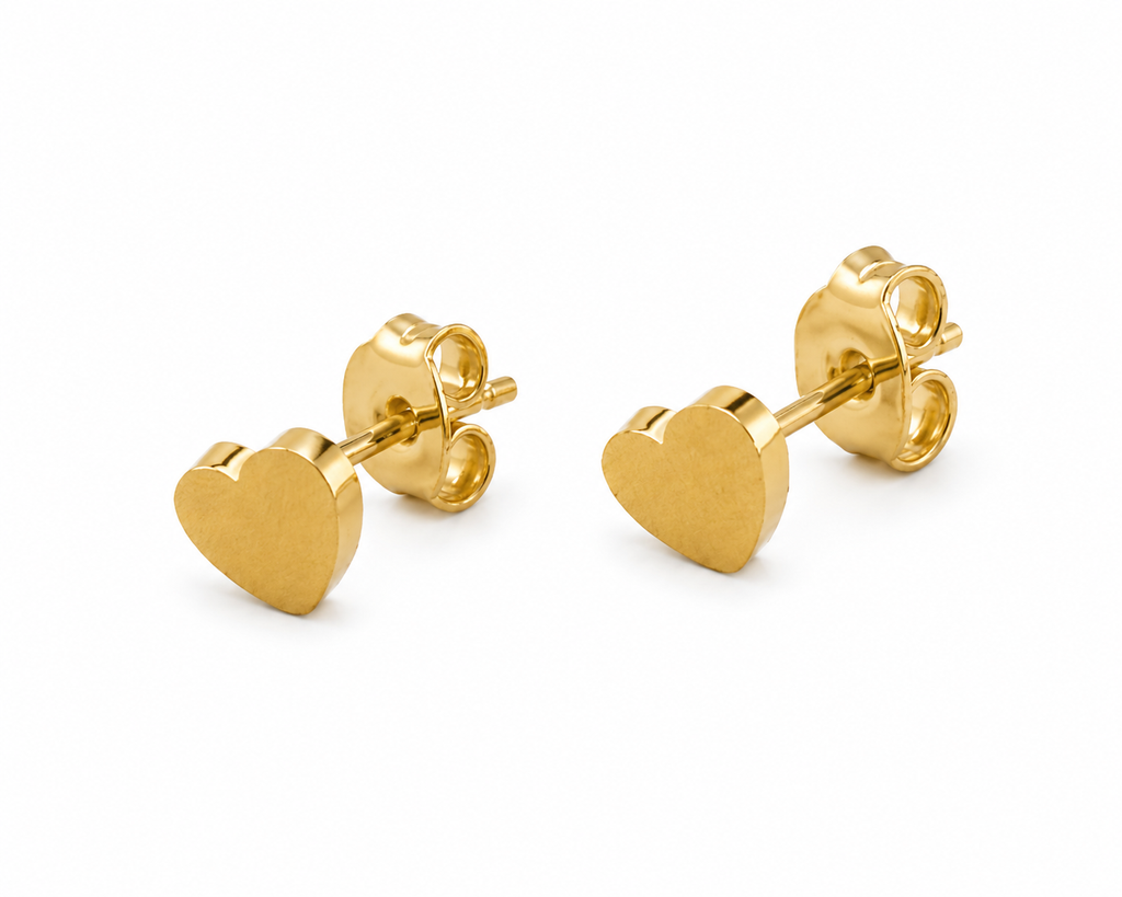 Amora Heart Stud Earrings