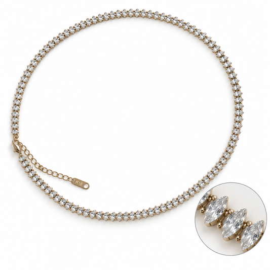 Varenna Marquise Tennis Necklace