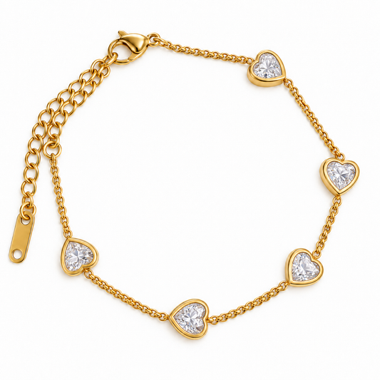 Gia Heart Bracelet