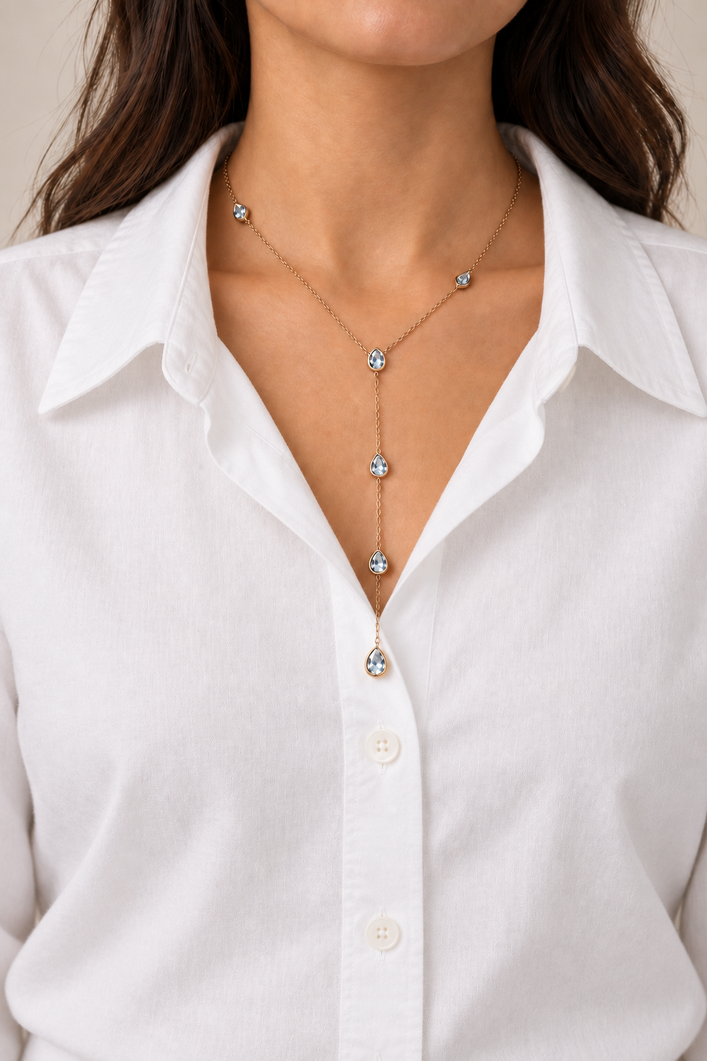 Goccia Lariat Necklace