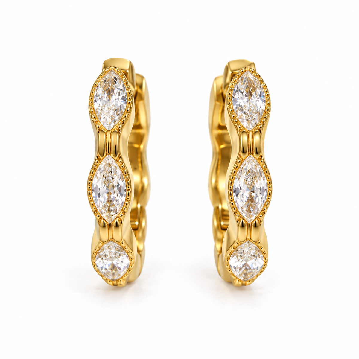 Elara Huggie Earrings