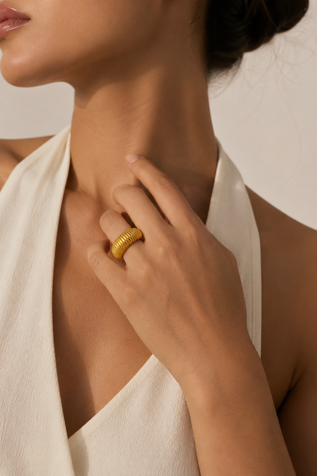 Valentina Ribbed Ring