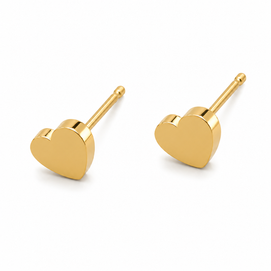 Amora Heart Stud Earrings